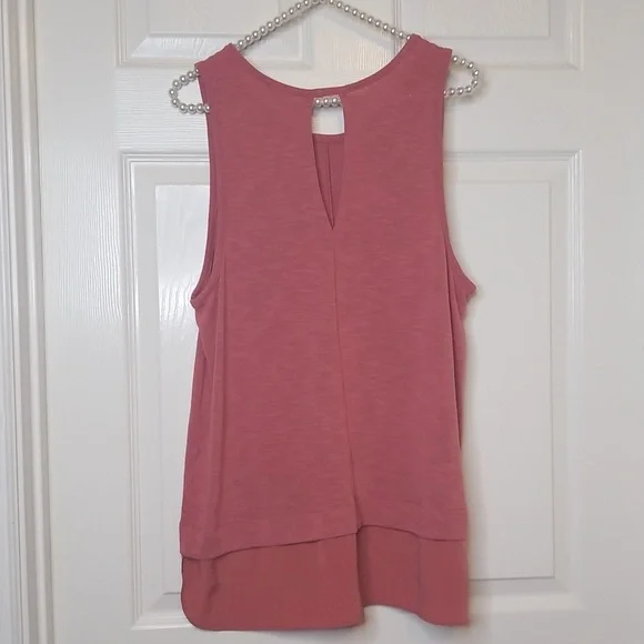 J. Crew Womens Mecrantile Flowy Sleevless Tank Top Dusty Rose Size Large - Picture 3 of 8